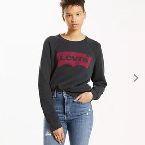 LEVI'S-LOGO RELAXED CREWNECK SWEATSHIRT